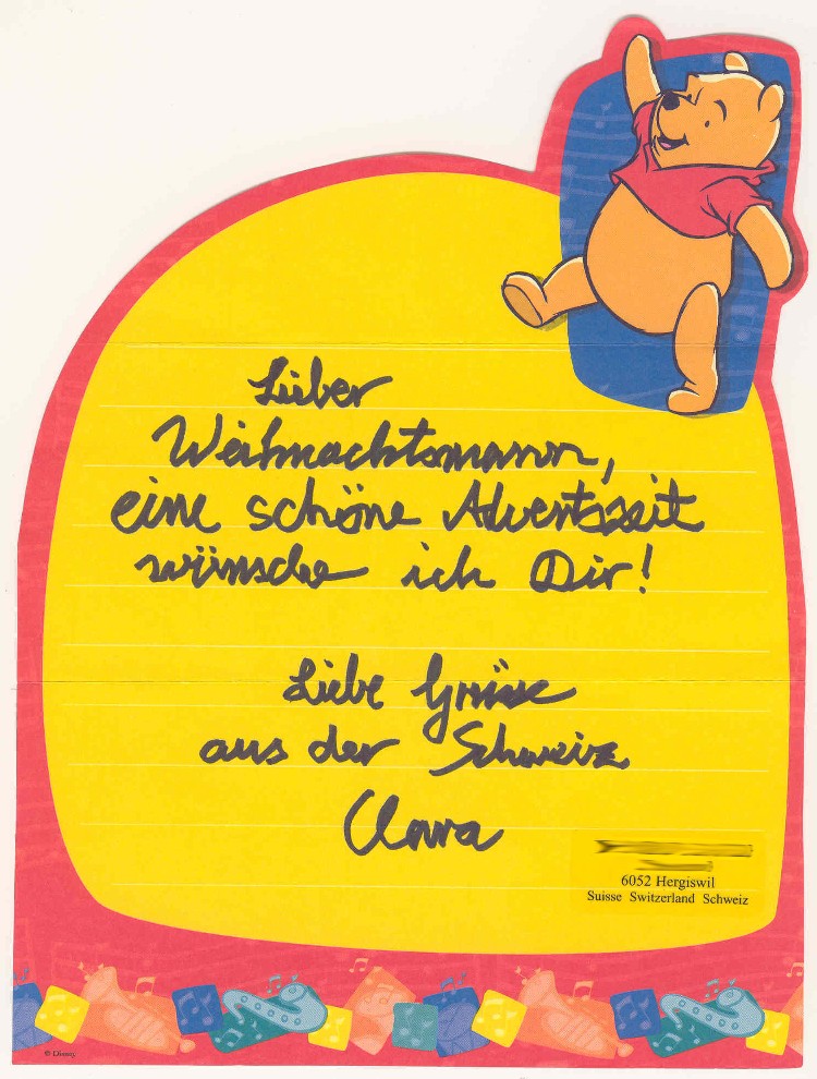 Kinderbrief an den Nikolaus aus St. Nikolaus