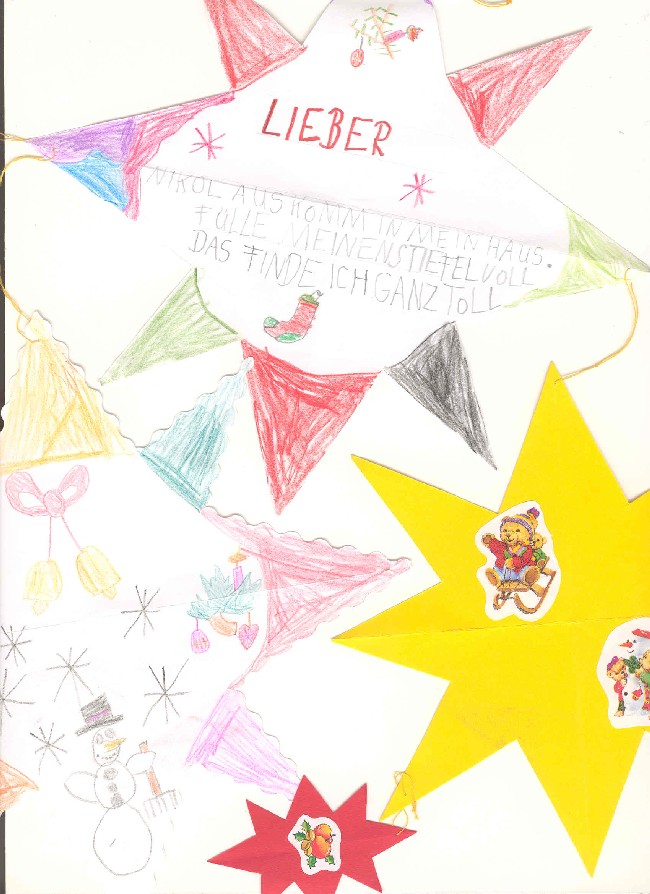 Kinderbrief an den Nikolaus aus St. Nikolaus