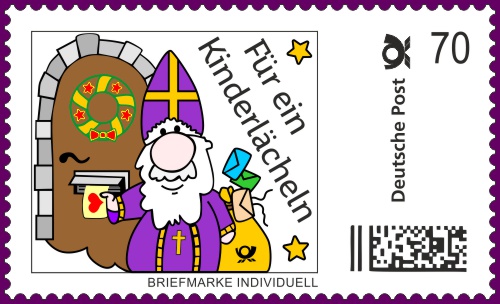 Die Nikolaus Briefmarke-Individuell für das Jahr 2018