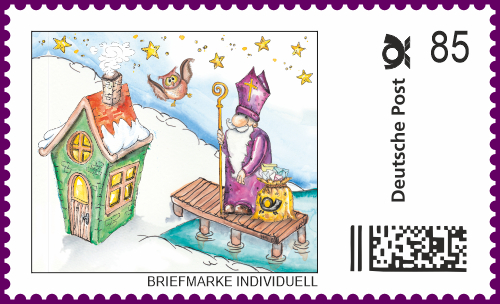 Die Nikolaus Briefmarke-Individuell für das Jahr 2022 - Nikolaushaus