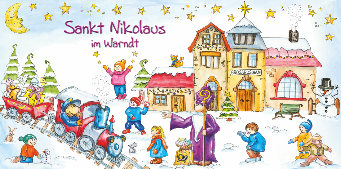 Nikolaus am Bahnhof