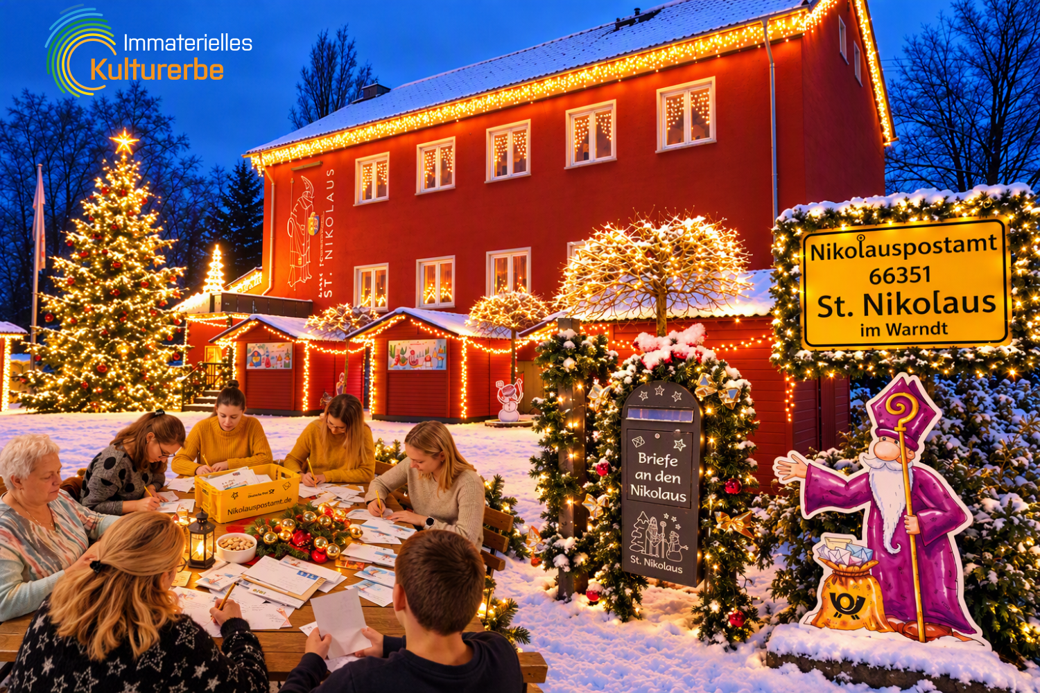 Der Nikolaus beantwortet Kinderbriefe aus aller Welt