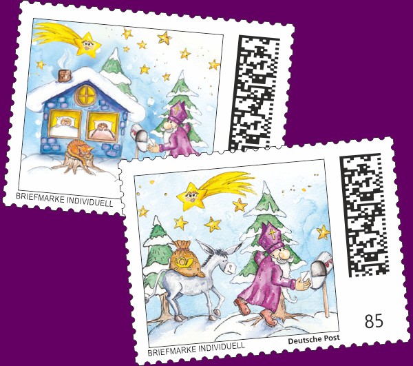 Die Nikolaus Briefmarken und Postwertzeichen