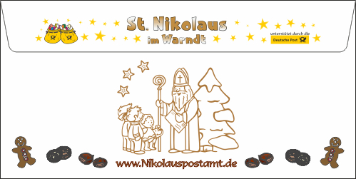 Das Nikolaus-Kinderbriefkuvert aus dem Jahr 2016