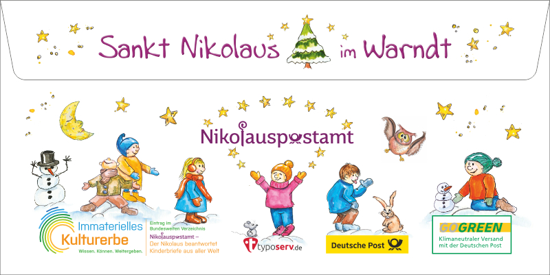 Das Nikolaus-Kartenkuvert 2025 - Nikolausbahnhof