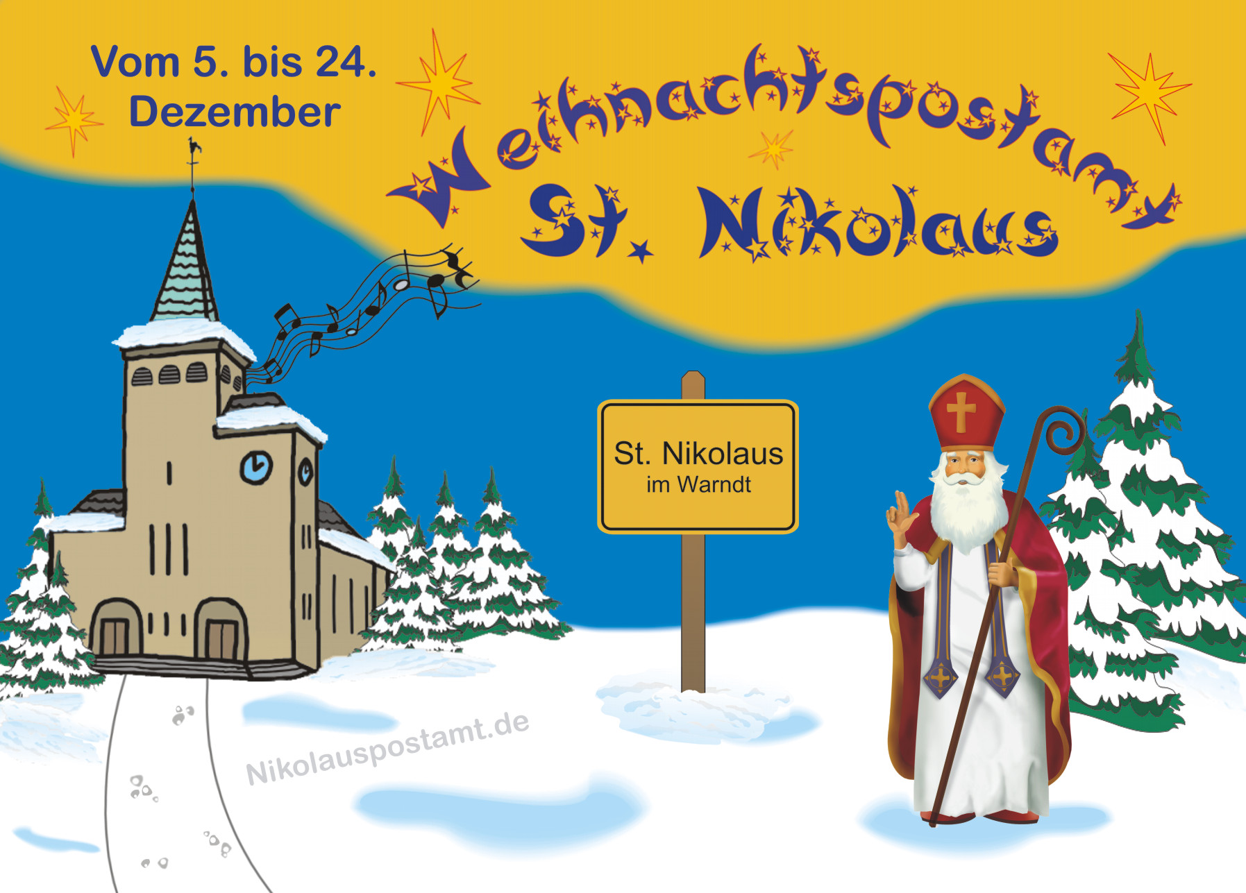 Die Nikolaus-Postkarte für das Jahr 2007