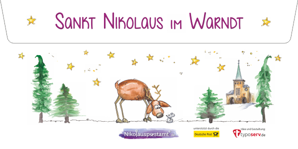 Das Nikolaus-Kartenkuvert 2021 - Nikolausschlitten