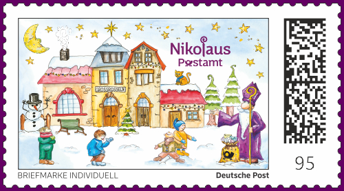 Die Nikolaus Briefmarke-Individuell für das Jahr 2025 - Nikolausbahnhof