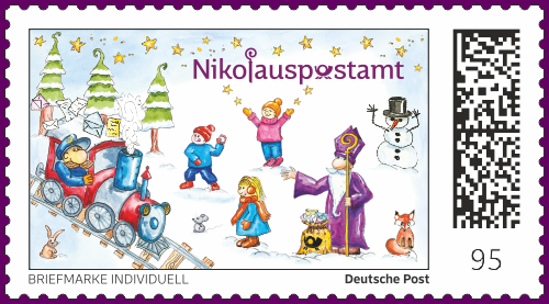 Die Nikolaus Briefmarke-Individuell für das Jahr 2025 - Nikolauszug
