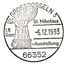 Der Nikolaus-Sonderstempel aus dem Jahr 1993